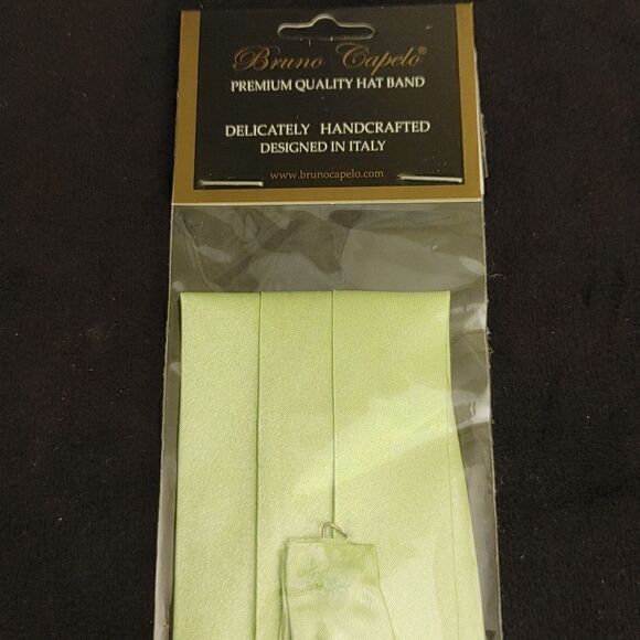 BRUNO CAPELO FASHION 3 PLEAT SATIN HAT BAND. - Picture 2 of 2